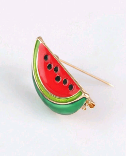 Watermelon brooch