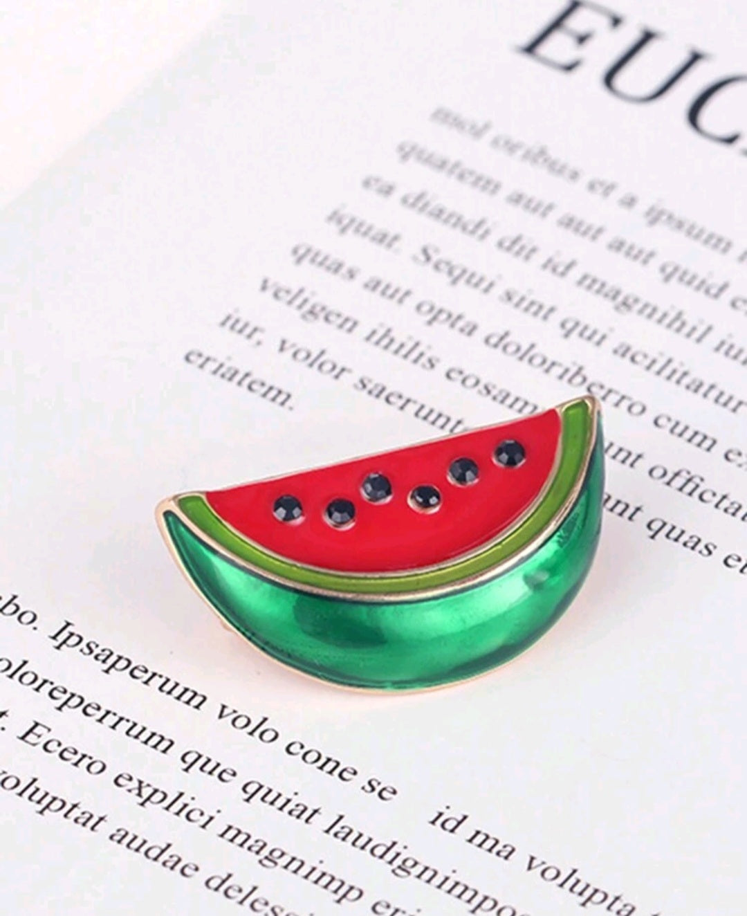 Watermelon brooch