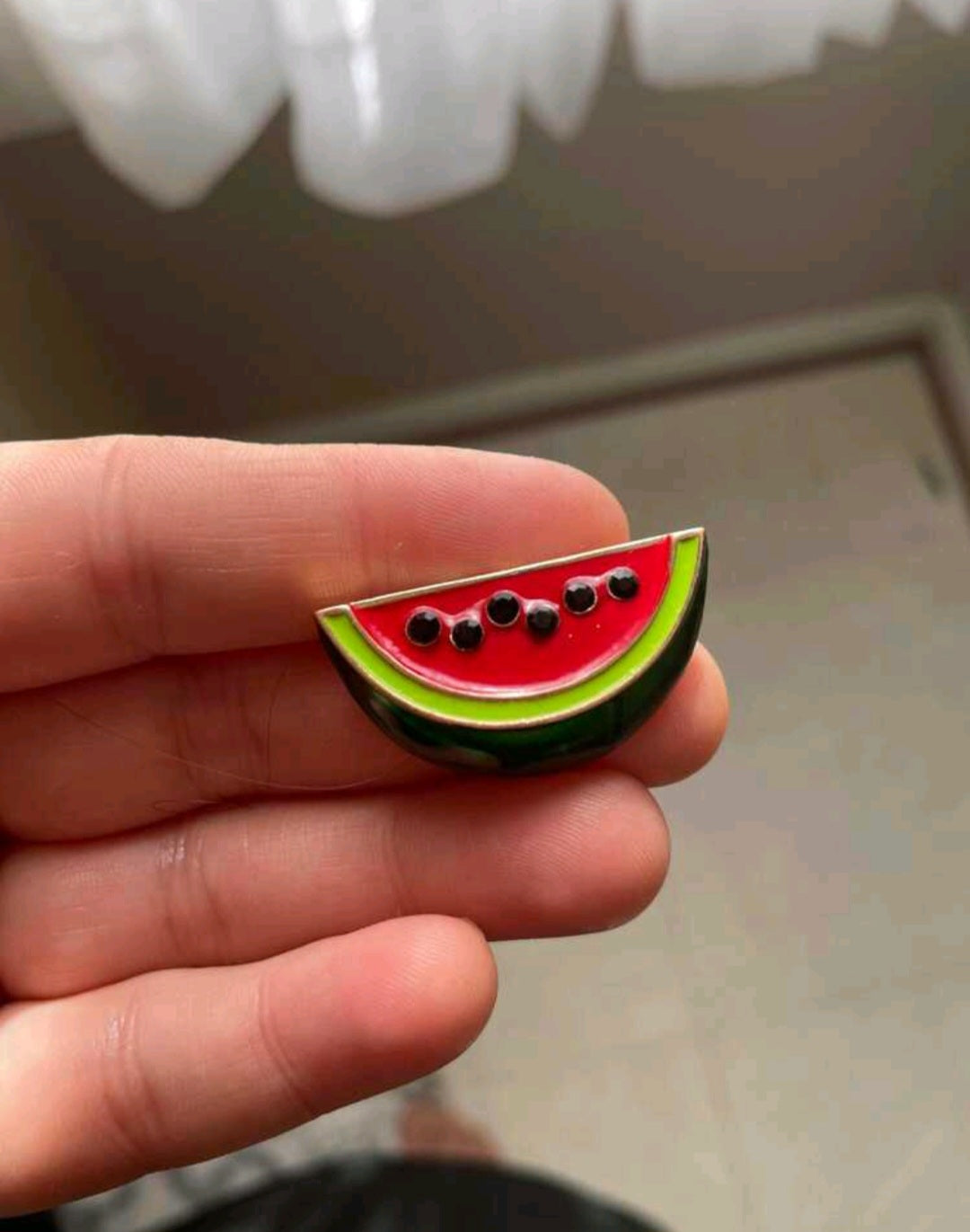 Watermelon brooch