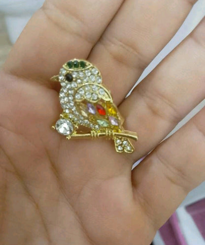 Baby bird brooch